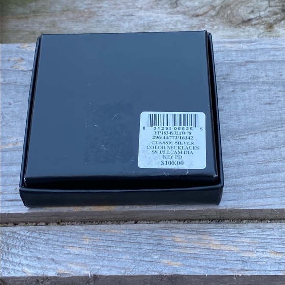 NWT NIB STERLING SILVER AMETHYST & DIAMOND “YOU HOLD THE KEY” NECKLACE - Picture 7 of 8